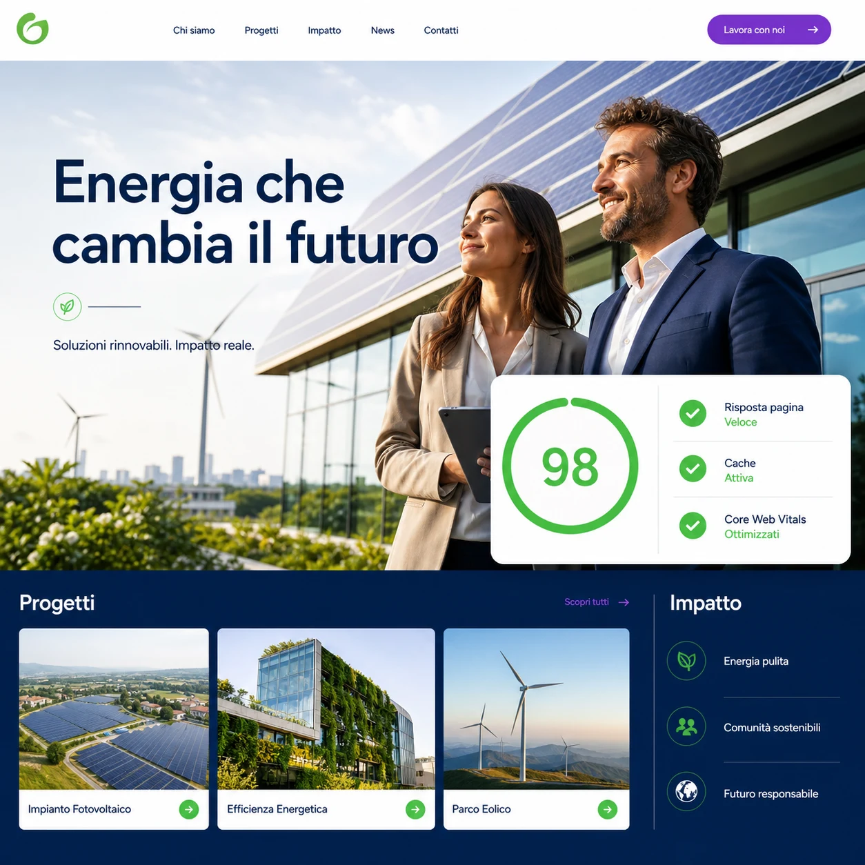 Accogli i visitatori con pagine veloci