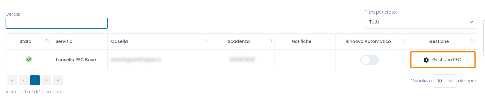 gestione pec